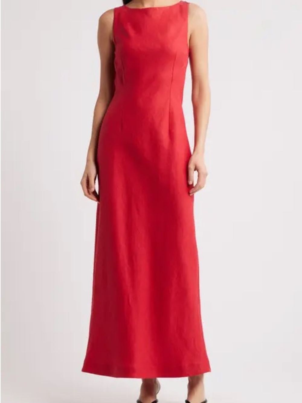 Faithfull the Brand Red Sleeveless Maxi Dress